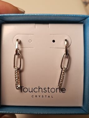 Join Together Silver Earrings